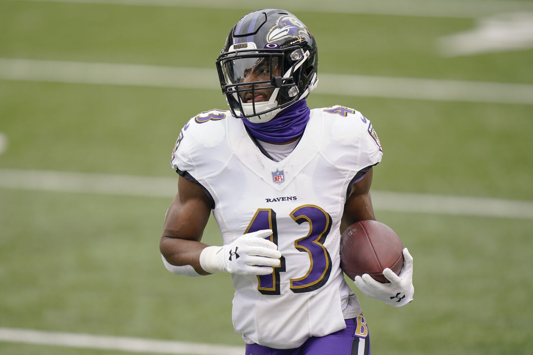 Baltimore Ravens RB Justice Hill (OSU, Booker T. Washington HS)